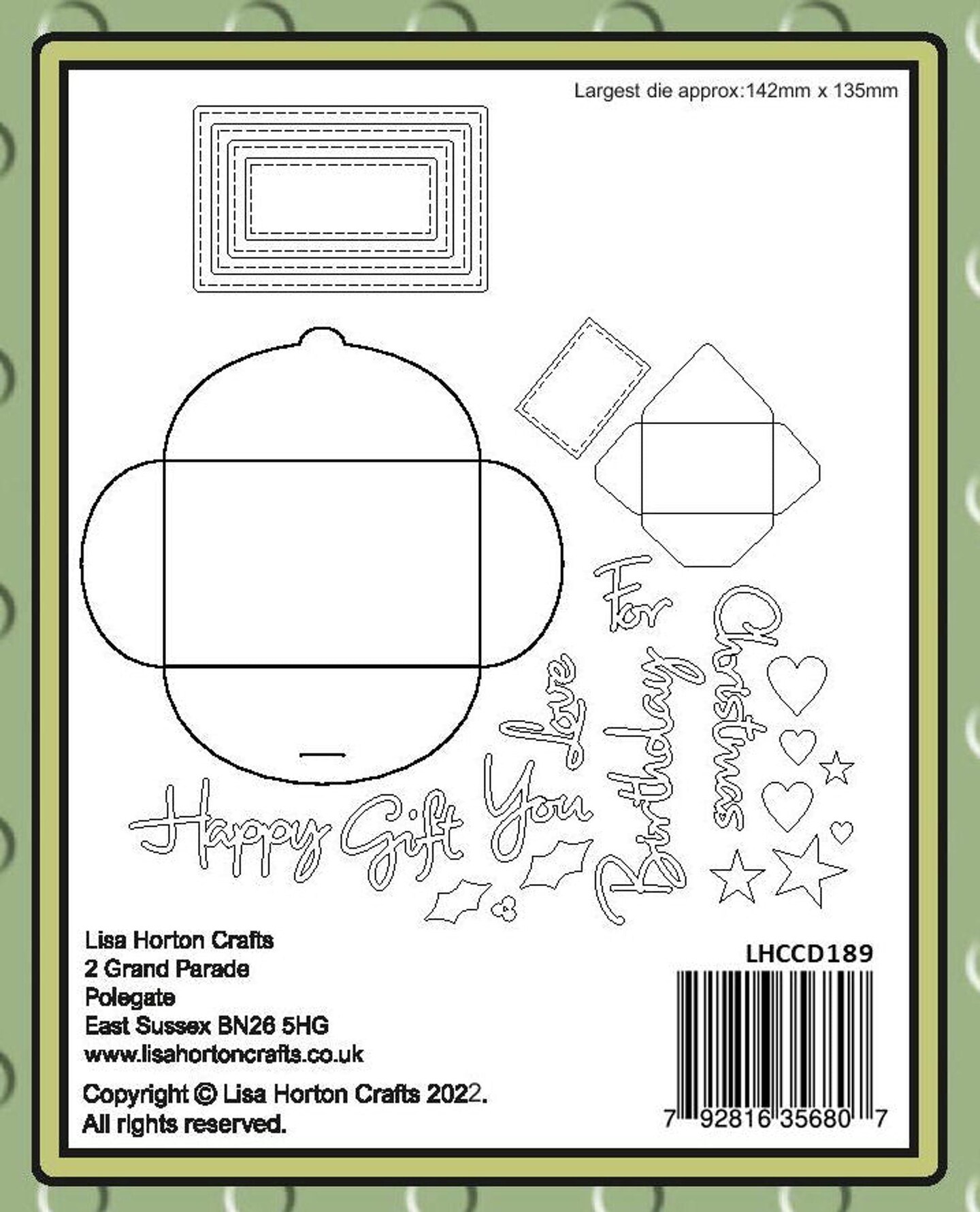 Lisa Horton --That Craft Place Lisa Horton Die Set - Gift Card Holder