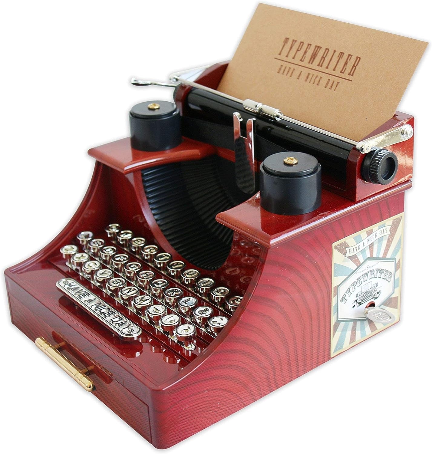 Vintage Typewriter Music Box for Home/Office/Study Room D&#xE9;cor Decoration