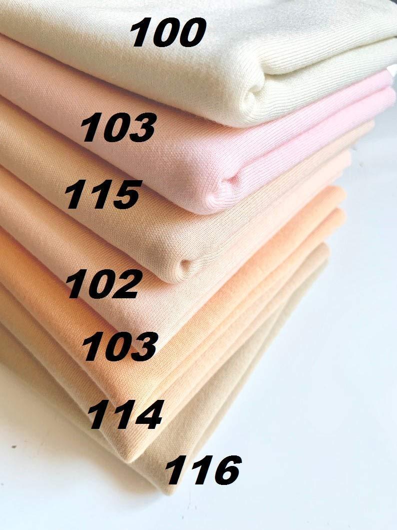 Doll Jersey Skin Coloured Fabric DIY face and Body Doll Making 25 x 80 cm (Light Beige 116)