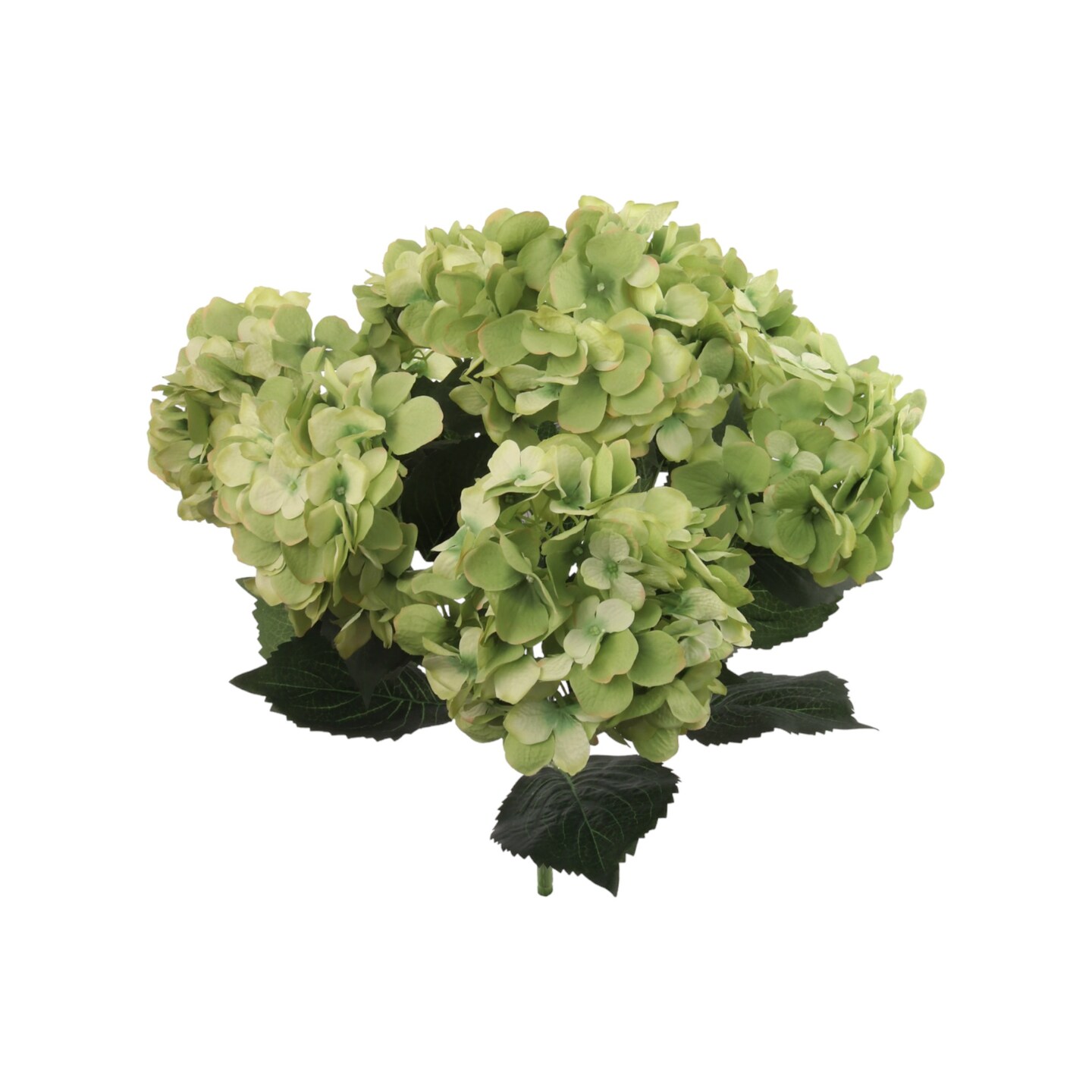 20" Hydrangea Bush - 7 Silk Flowers with Lifelike Leaves, Artificial Greenery, Perfect for Home, Office & Wedding Décor - Spring & Year-Round Accent, Floral Home by Artificial Flowers