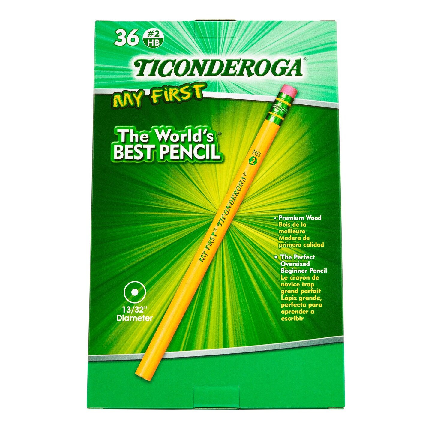My First Ticonderoga&#xAE; Pencil with Eraser, 36 Count