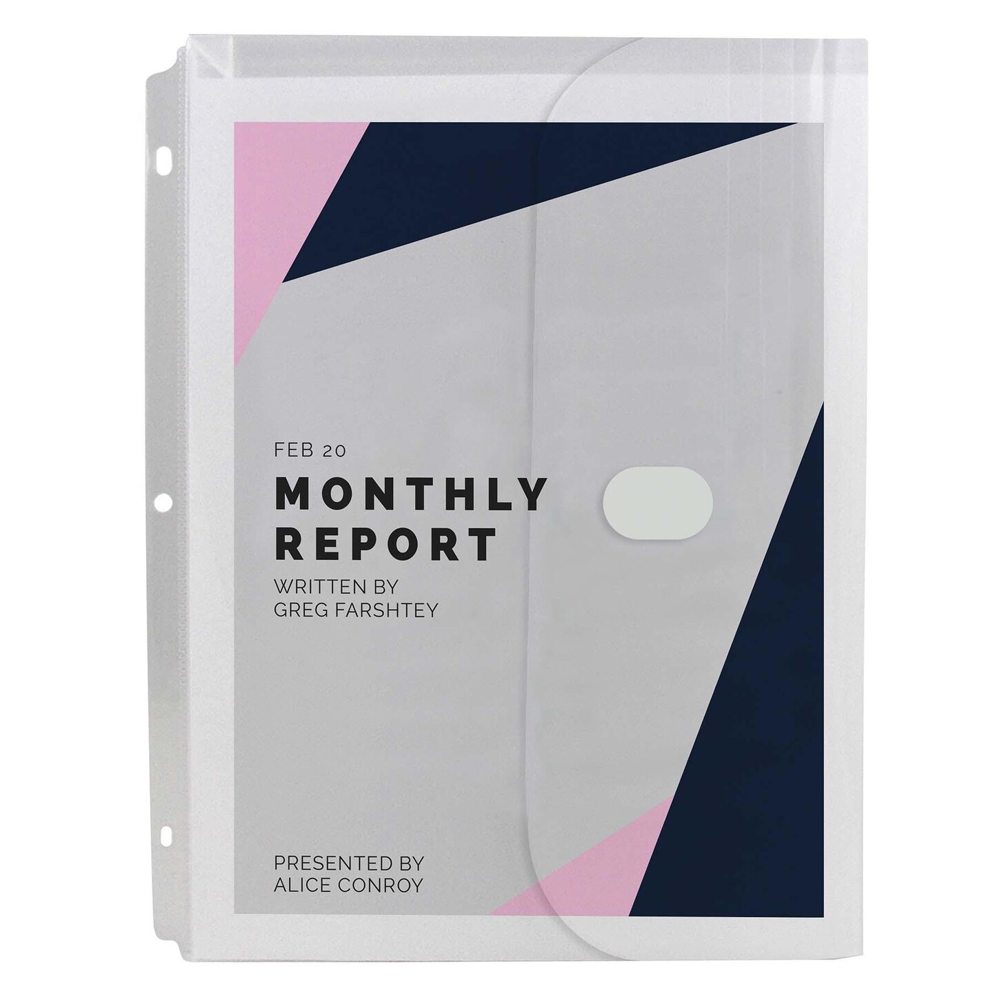 Super Heavyweight Poly Binder Pockets, Clear, Side Loading, 11&#x22; x 8.5&#x22;, Pack of 10
