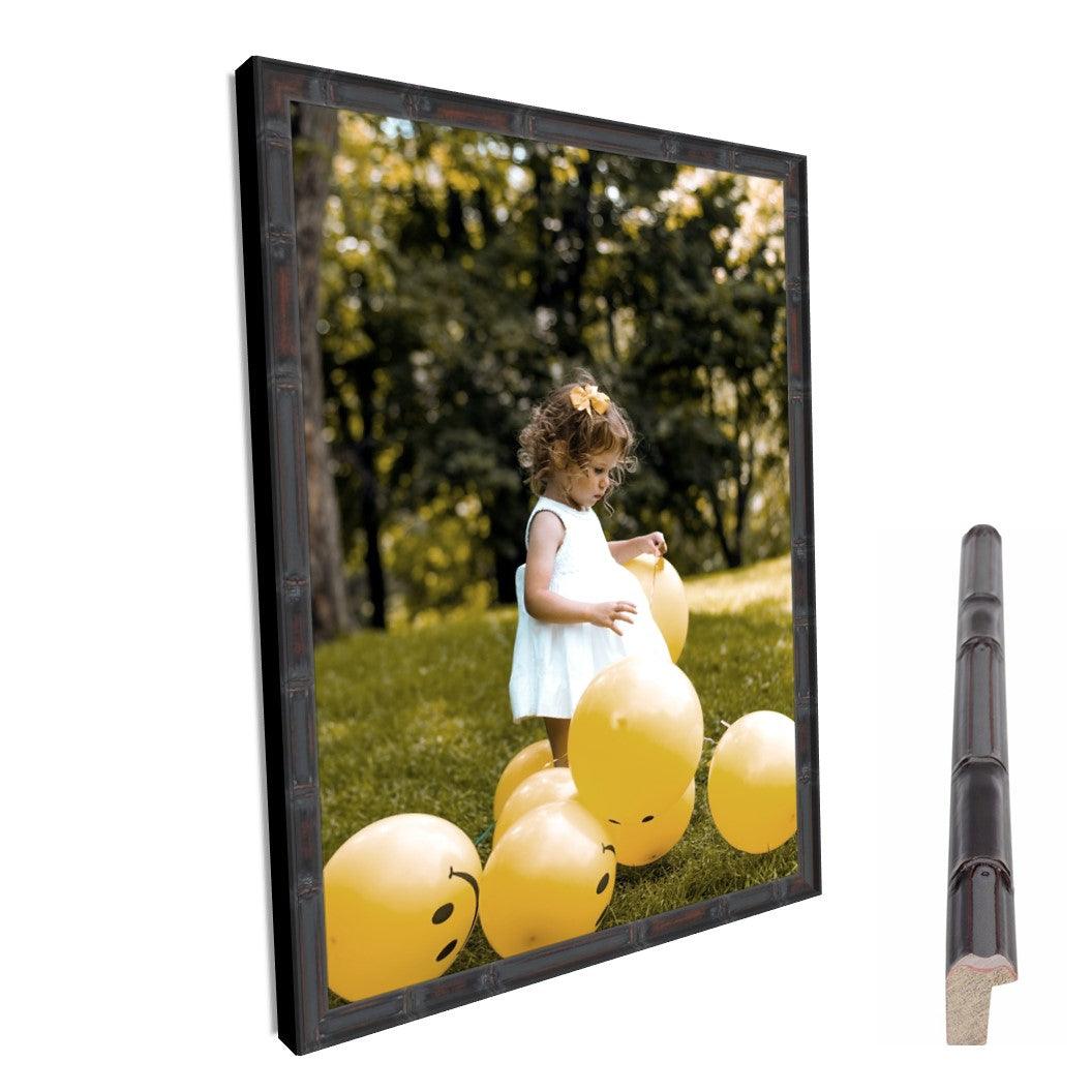 Black Bamboo Picture Frames Wall Hanging