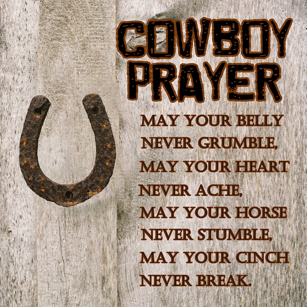 Cowboy Prayer Poster Print by Sheldon Lewis - Item # VARPDXSLBSQ630A
