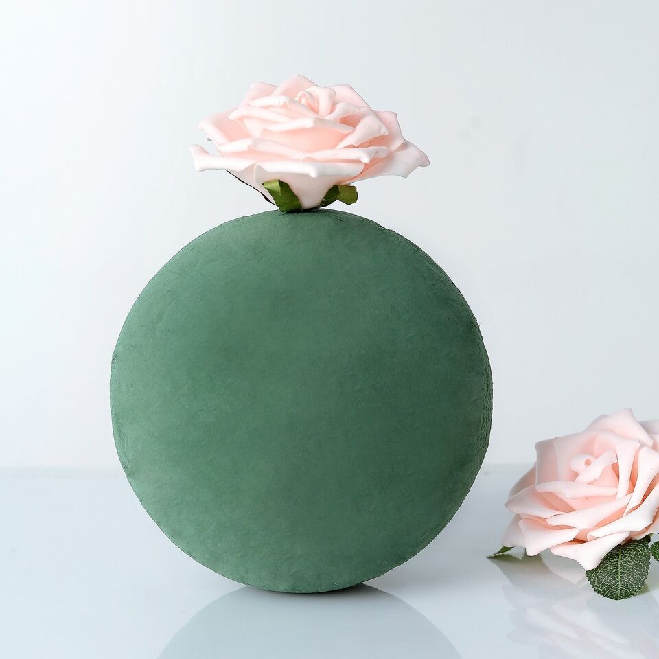 GREEN 8" Round WET FOAM BALL Floral Sphere Wedding Party Decorations