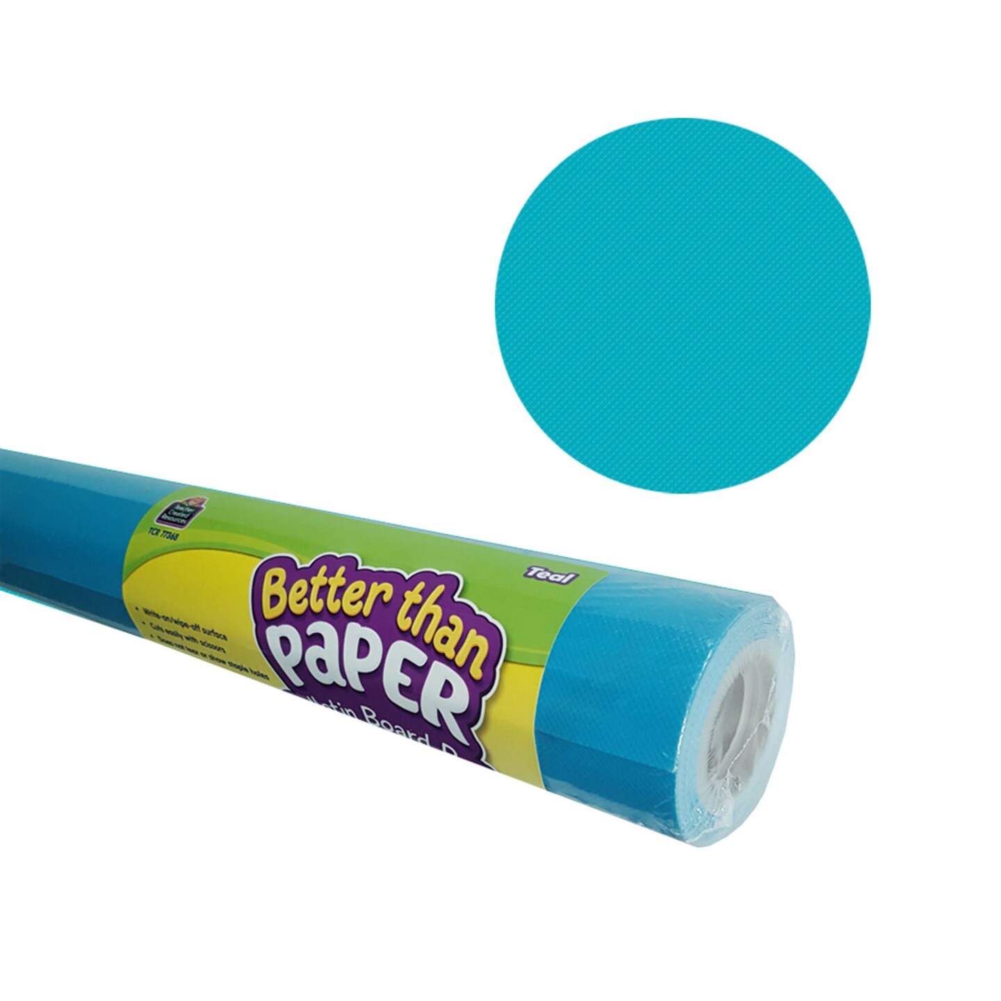 Better Than Paper&#xAE; Bulletin Board Roll, 4&#x27; x 12&#x27;, Teal, 4 Rolls