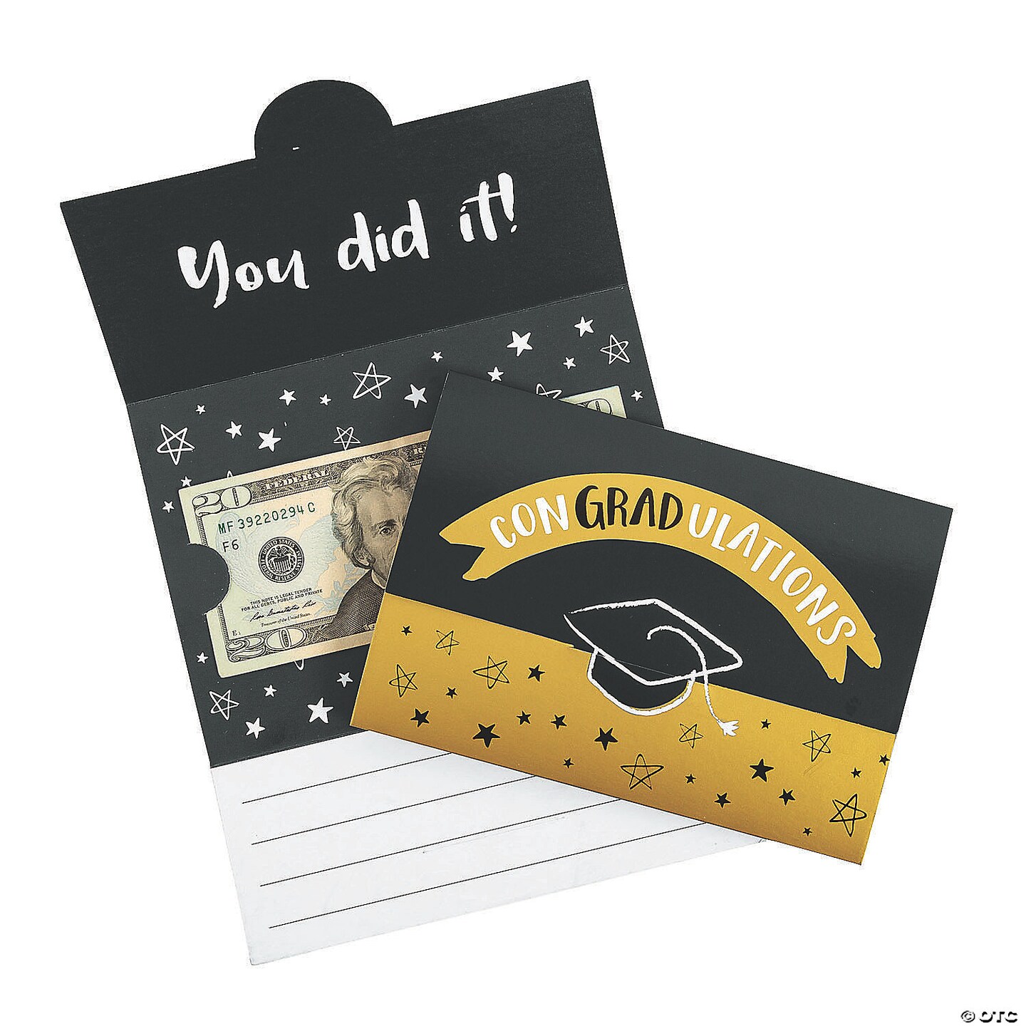 Graduation Con-grad-ulations Cardstock Money Greeting Cards | MINA&#xAE;