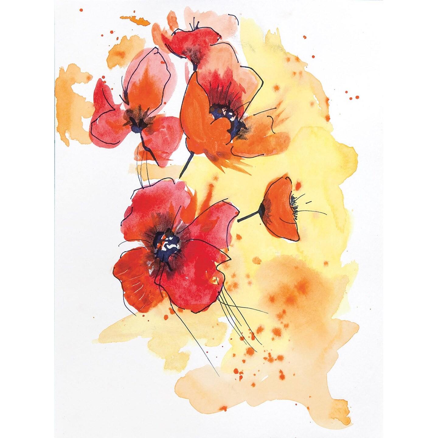 Watercolor Paper, White, 90lb., 18&#x22; x 24&#x22;, 50 Sheets