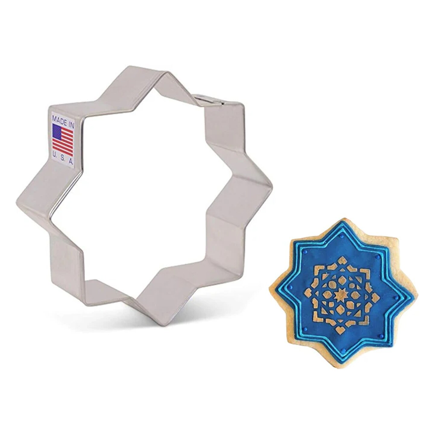 Ann Clark 8 Point Star Cookie Cutter, 3.5&#x22;