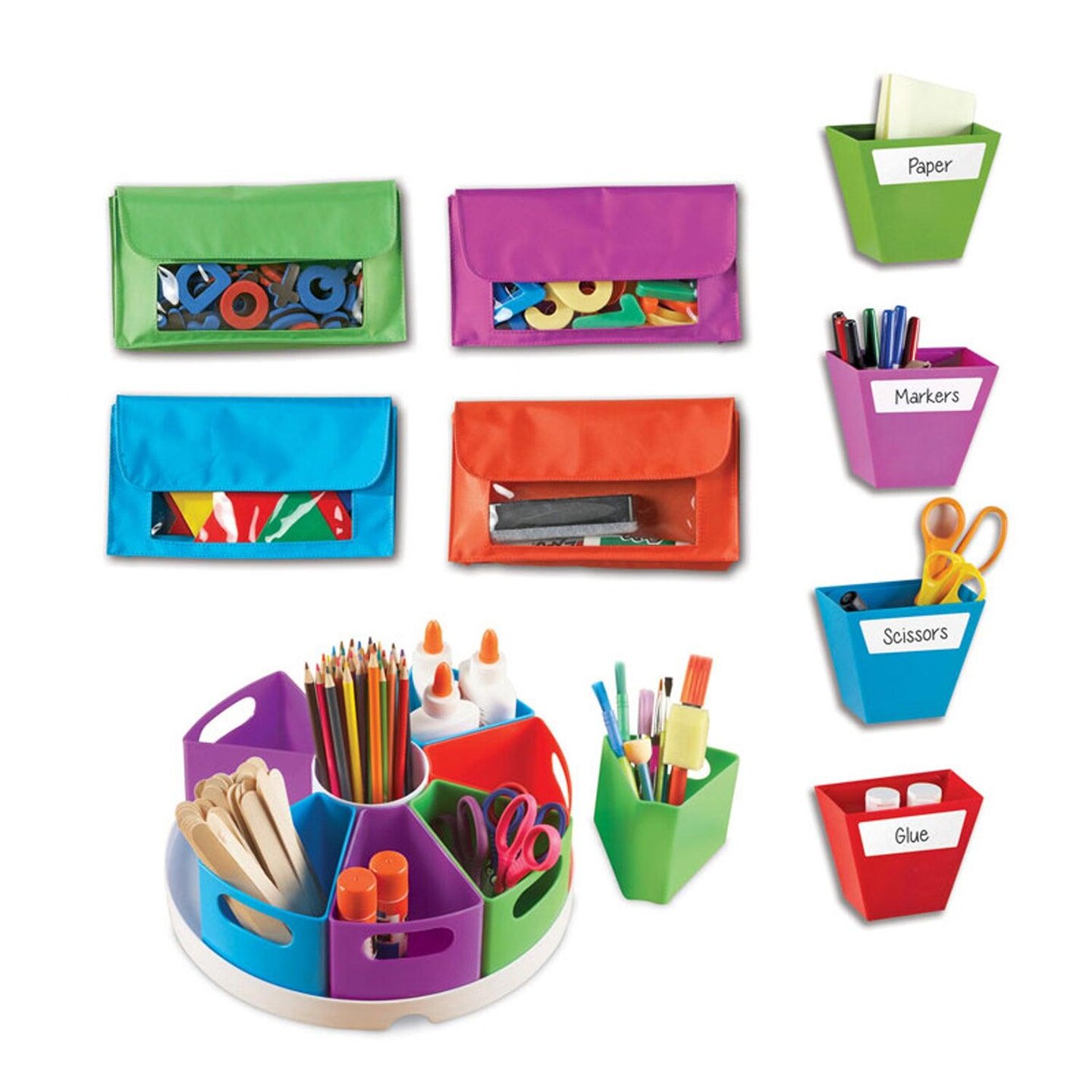 Storage Bundle, Home School Set, Classroom Accessories, Ages 3+