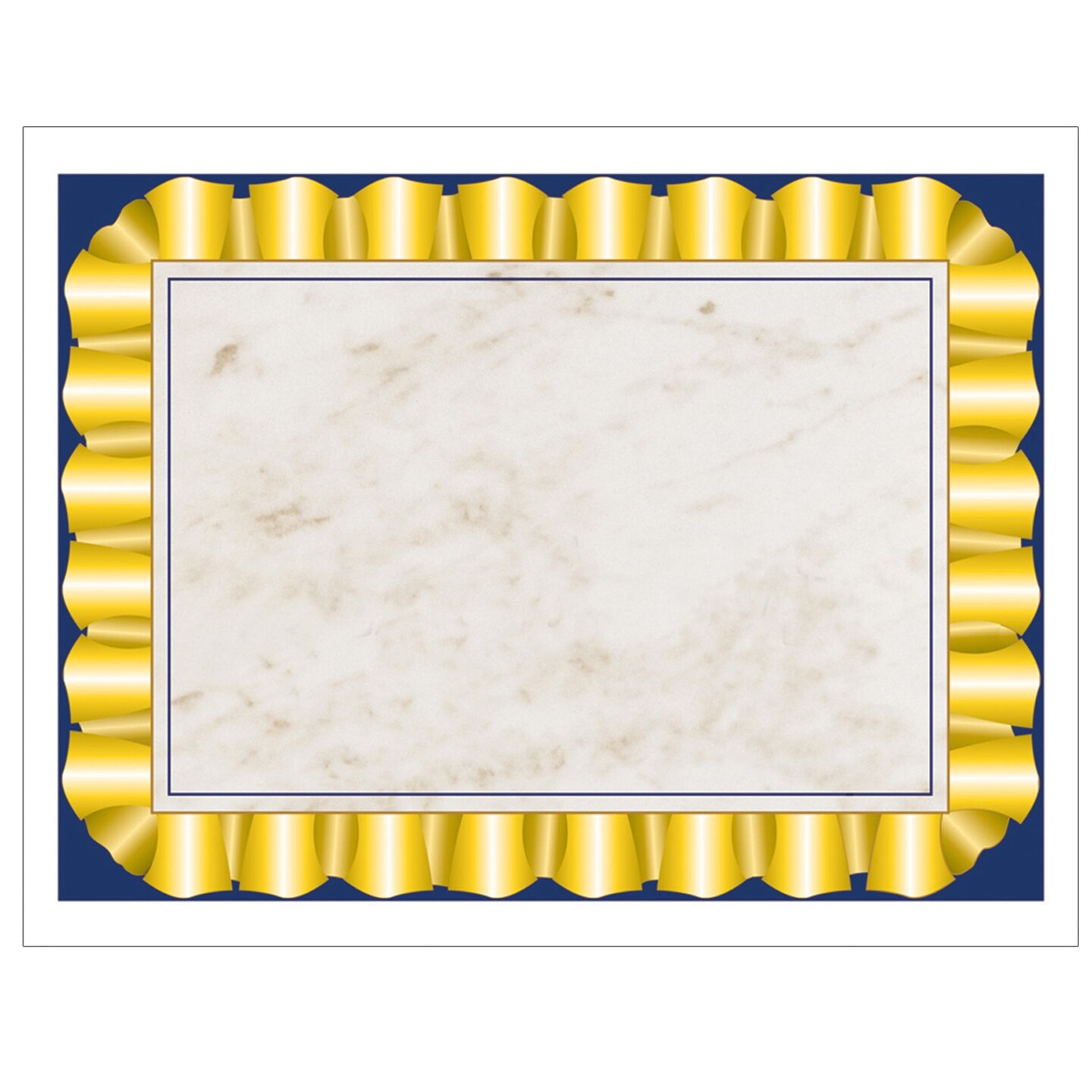 Gold Ribbon Border Paper, 8.5&#x22; x 11&#x22;, 50 Per Pack, 3 Packs