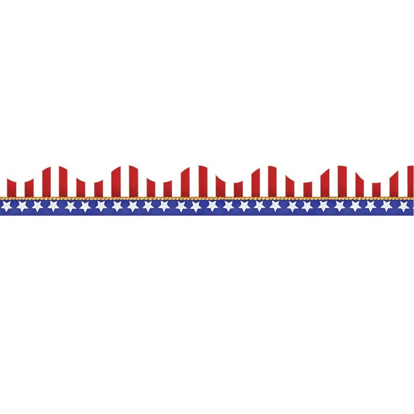 American Flags Electoral Deco Trim&#xAE;, 37 Feet Per Pack, 6 Packs