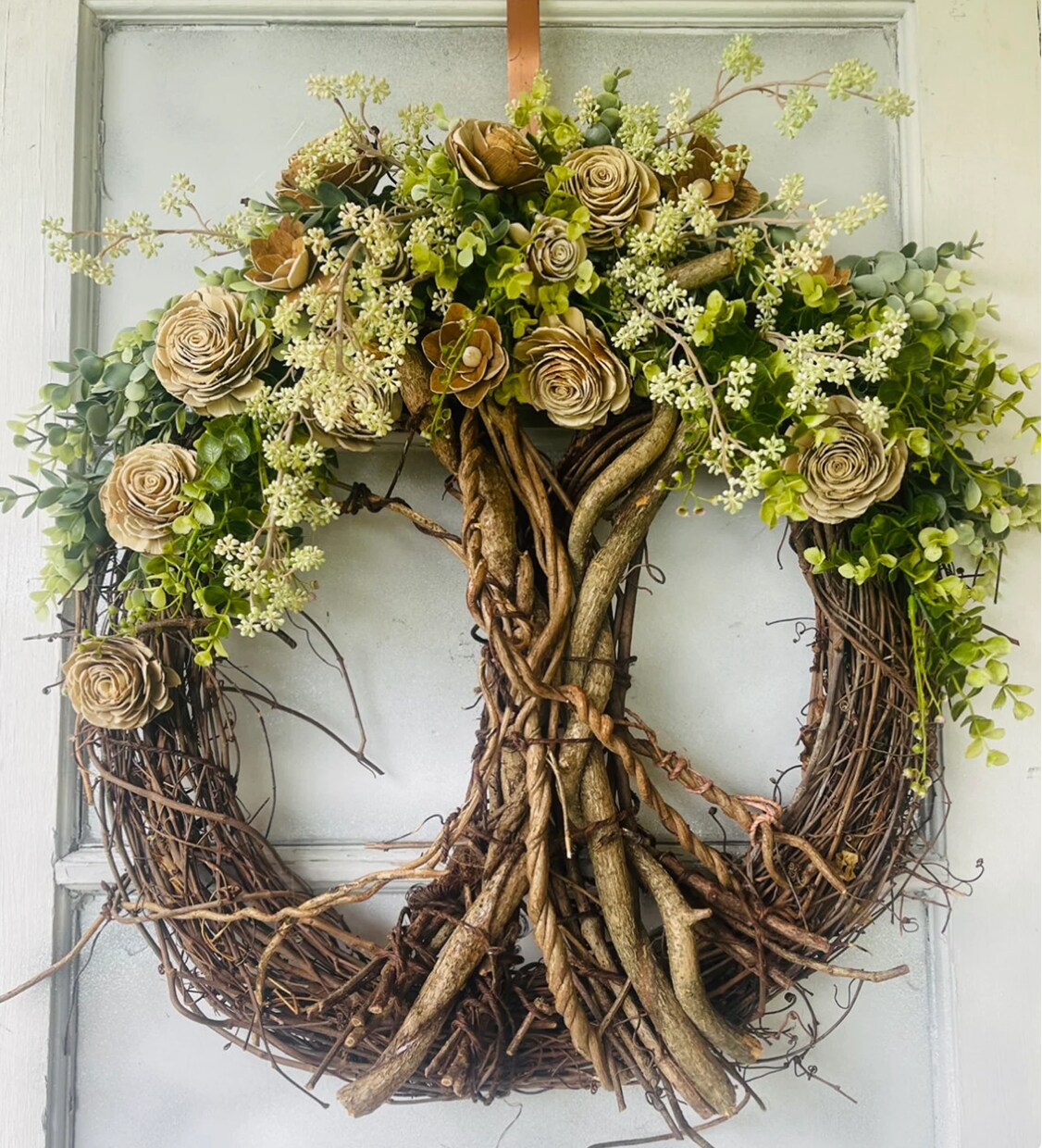 Copy-Tree of Life with Braided Wood Knots Flowering Tree of Life
