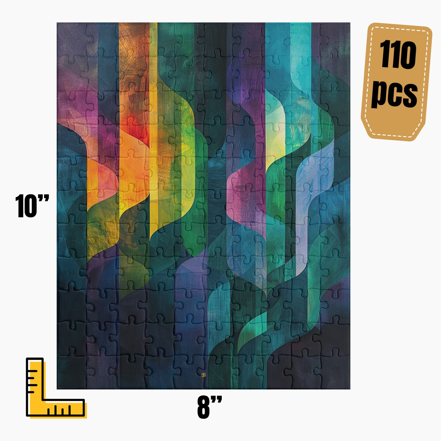 ◻︎◼︎___◻︎◼︎ Modern Abstract Art Jigsaw Puzzle | S9A13 | MakerPlace by