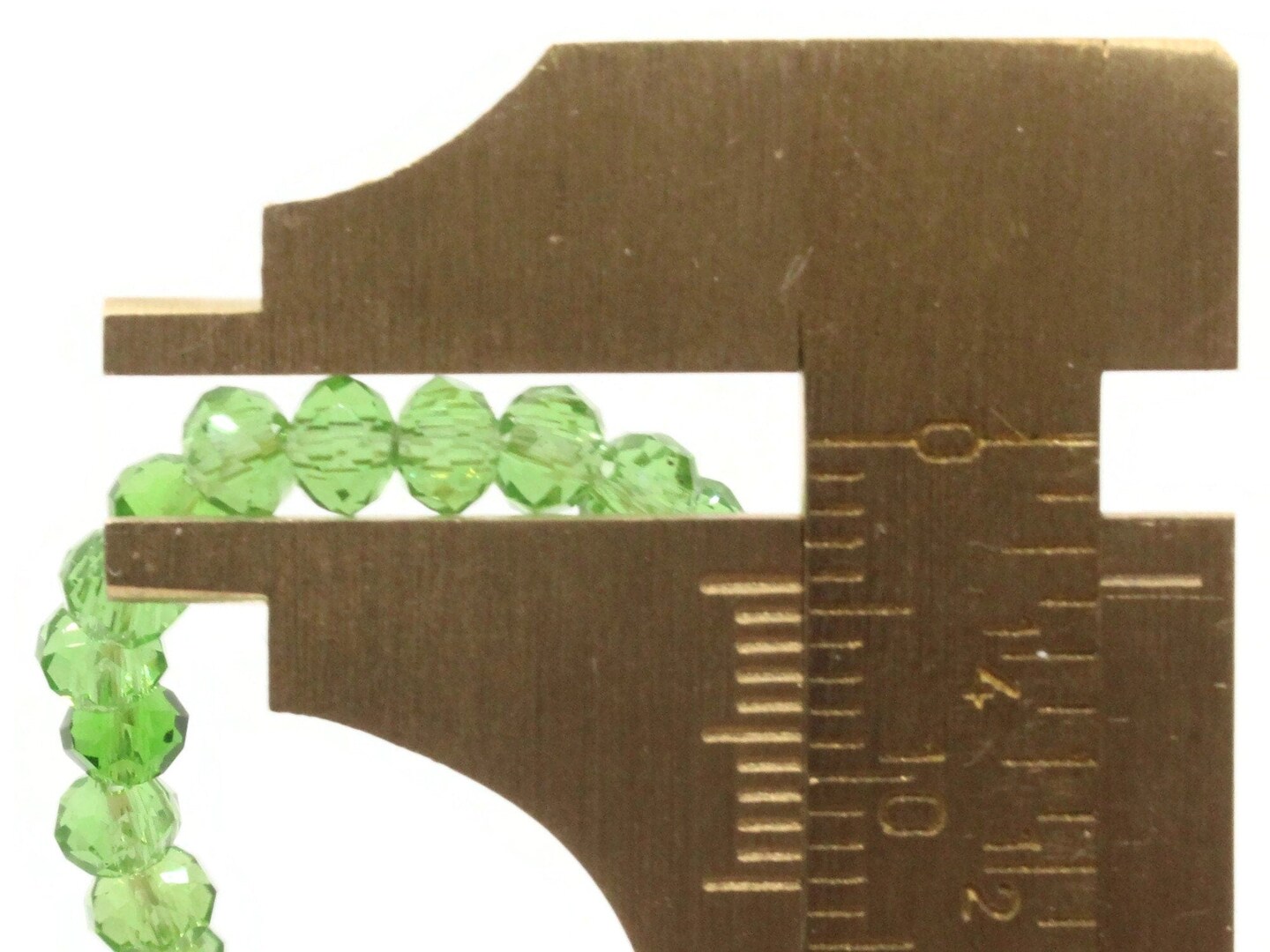 150 4mm x 3mm Mixed Green Glass Faceted Rondelle Beads