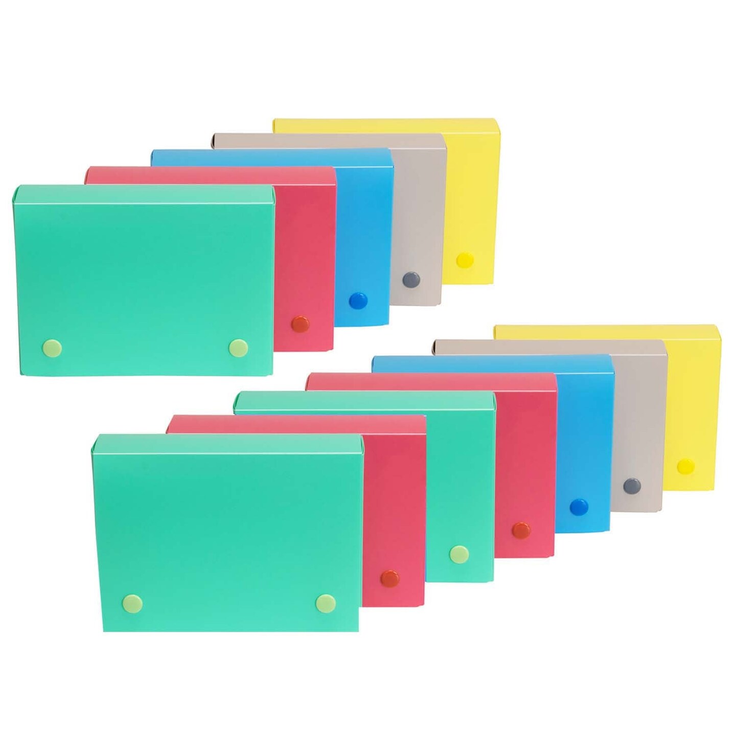 4&#x22; x 6&#x22; Index Card Case, Assorted Tropic Tones, Pack of 12