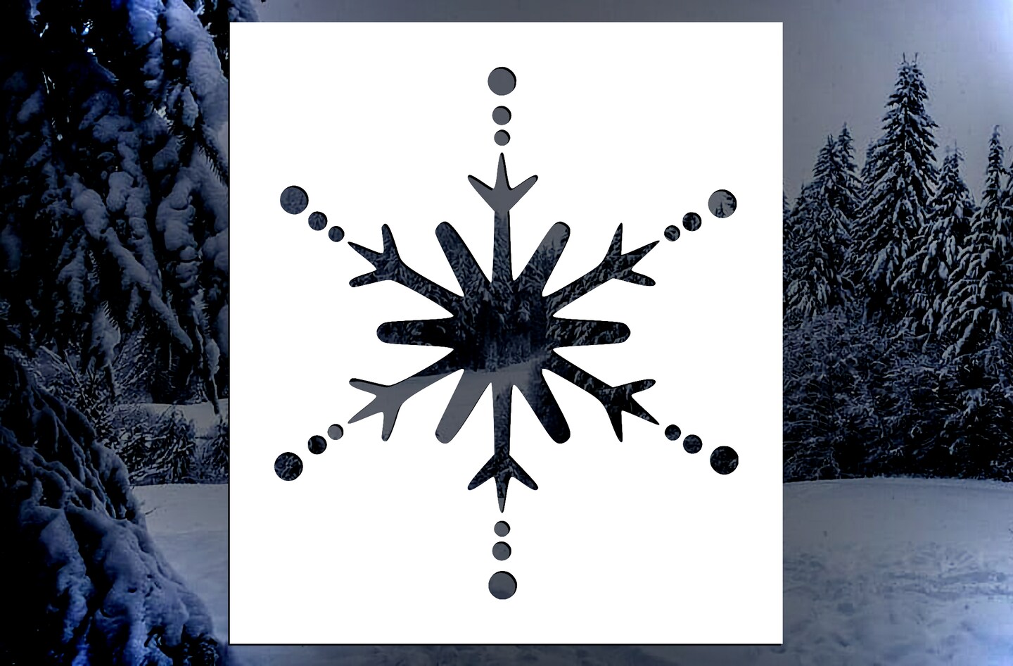 Snowflake Reusable Stencil (Many Sizes) | MakerPlace by Michaels