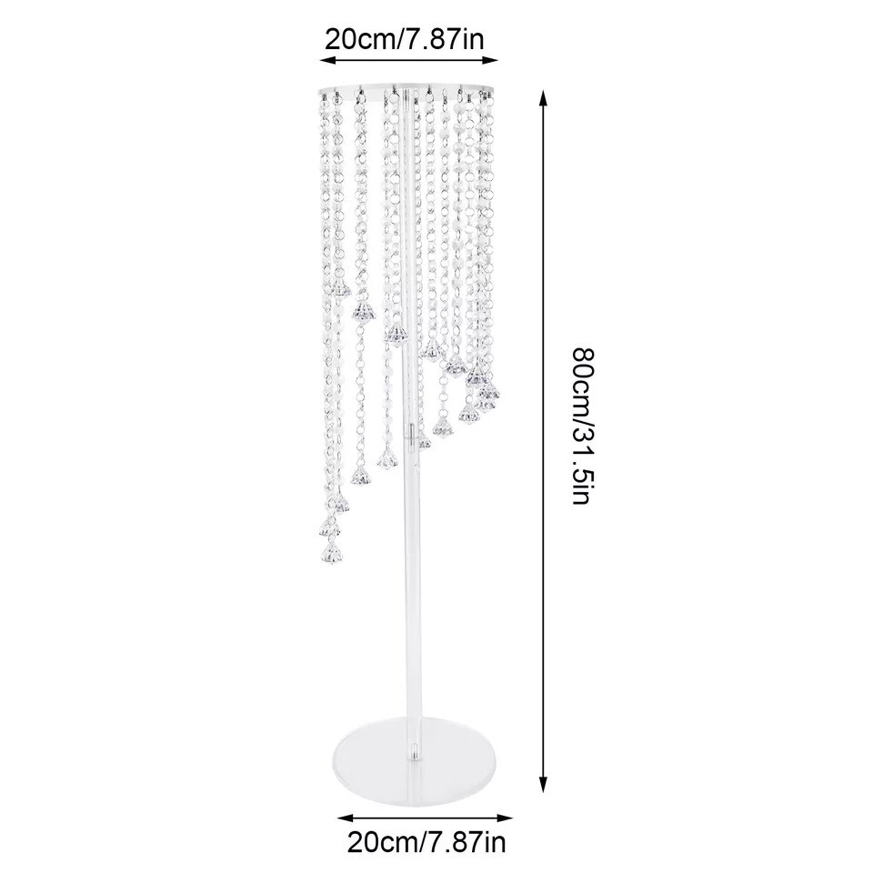 Acrylic Column Flower Stand Set for Wedding Decor