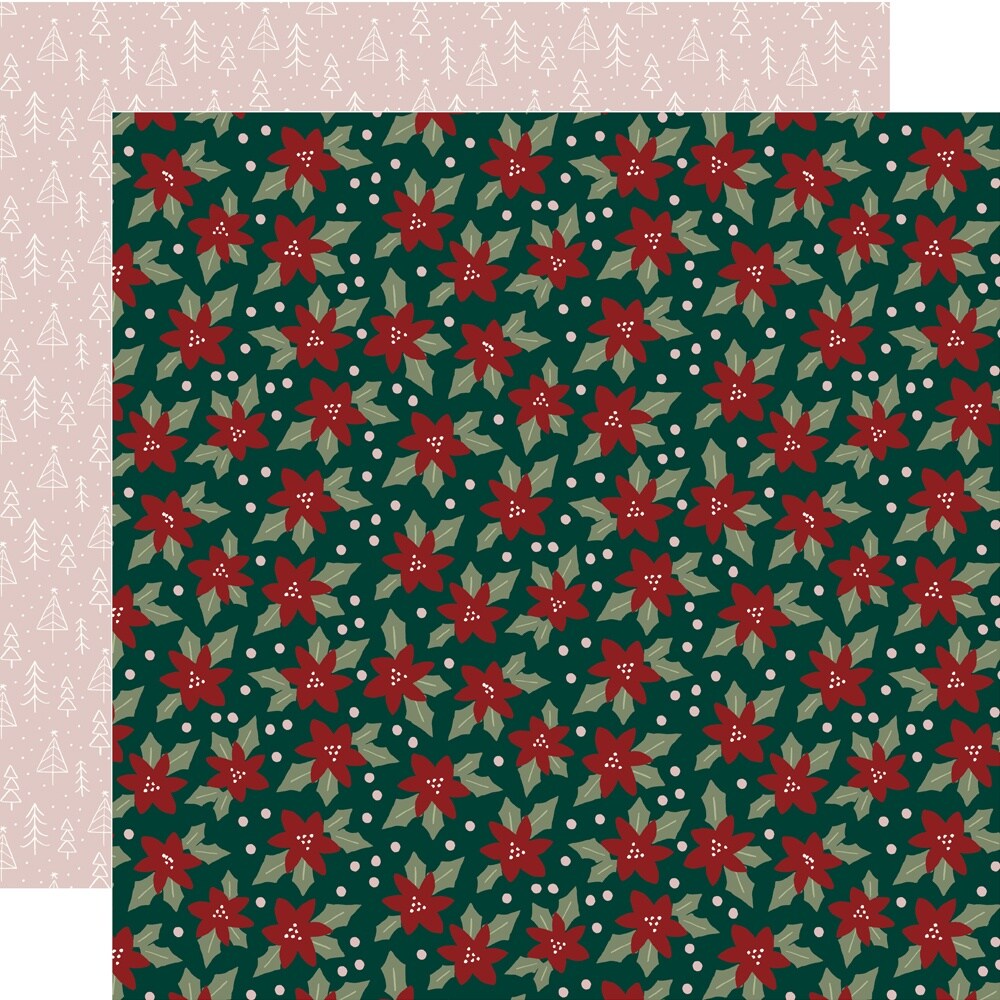 Boho Christmas Double-Sided Cardstock 12&#x22;X12&#x22;-Mistletoe Wishes