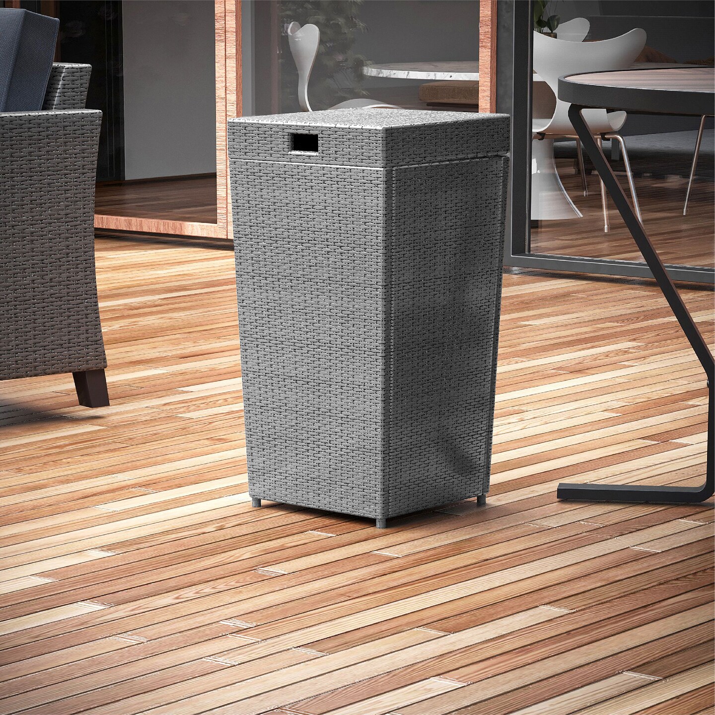 Nestl Wicker Trash Can