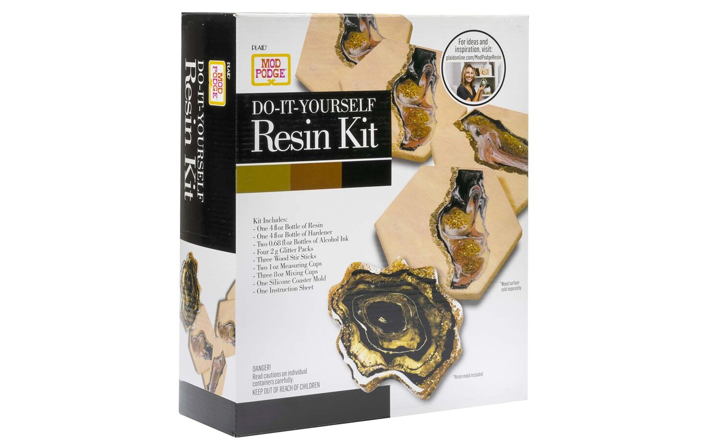 Plaid Mod Podge Resin Kit Coasters