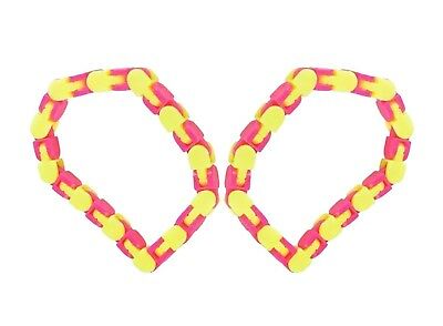 Wacky Tracks Finger Fidget Stress Reliever - Snap and Click ADHD, Sensory toy, SPD, ADD Stress Relief, Party Favor 4 Pack by Big Mo's Toys