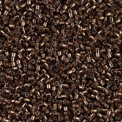 Miyuki Delica Bead 11/0, DB0150, Silver Lined Root Beer, 5 grams
