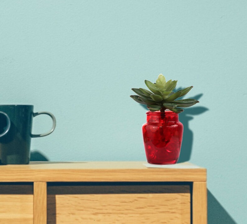 Stylish Hassle-Free 5.5" Artificial Succulent Sedum Plant - Chic Home Decor, Floral Home by Artificial Flowers