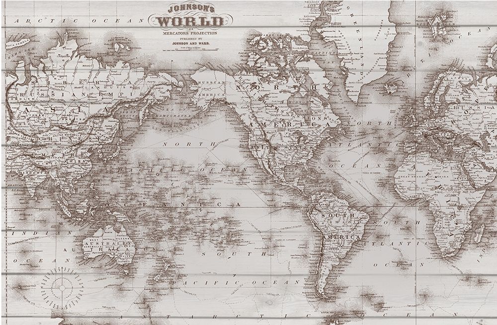 Vintage World Map 2 Poster Print by Candace Allen - Item # VARPDXQCARC066B