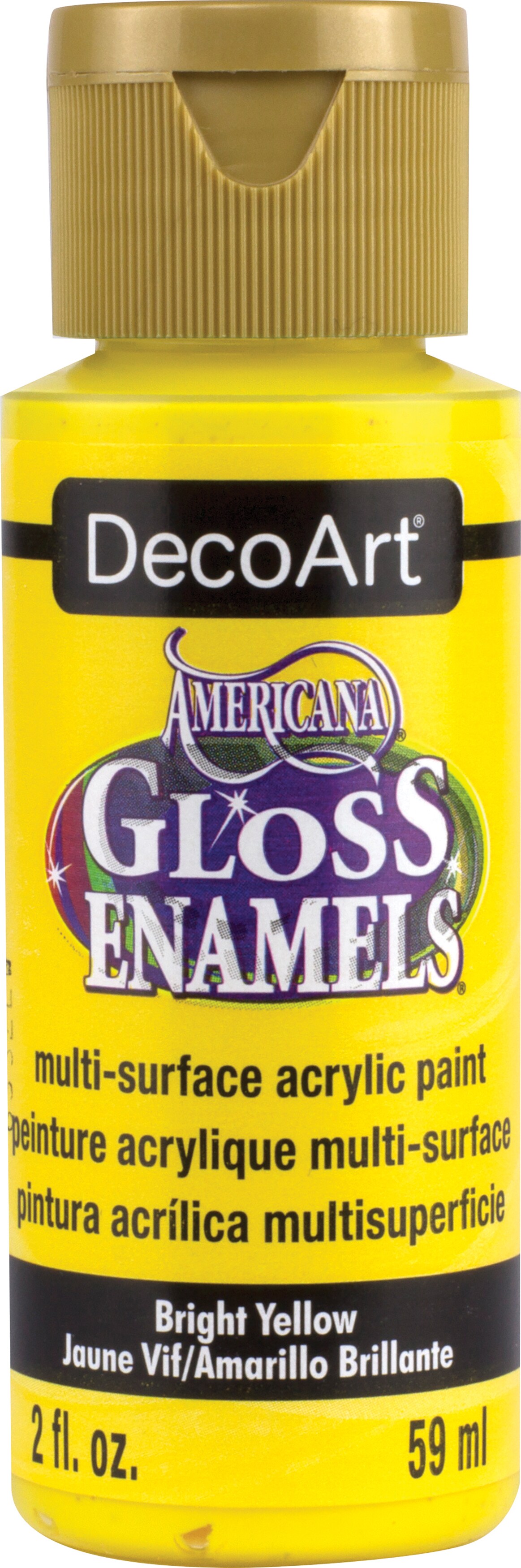 Deco Art Americana Paint Bright Yellow 2 oz