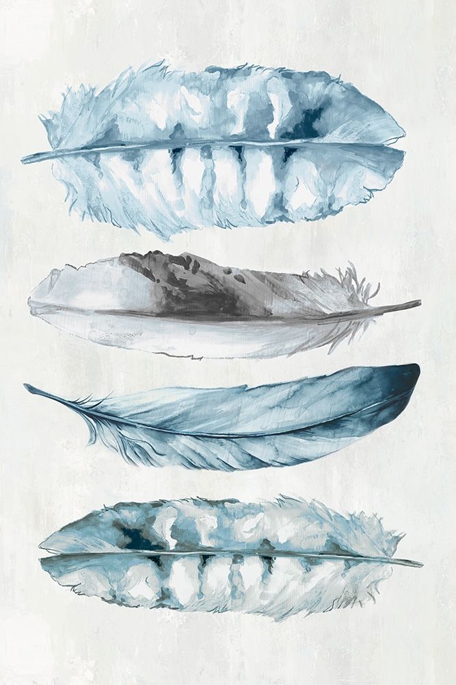 Indgio Feathers II  Poster Print by Eva Watts - Item # VARPDXEW276A