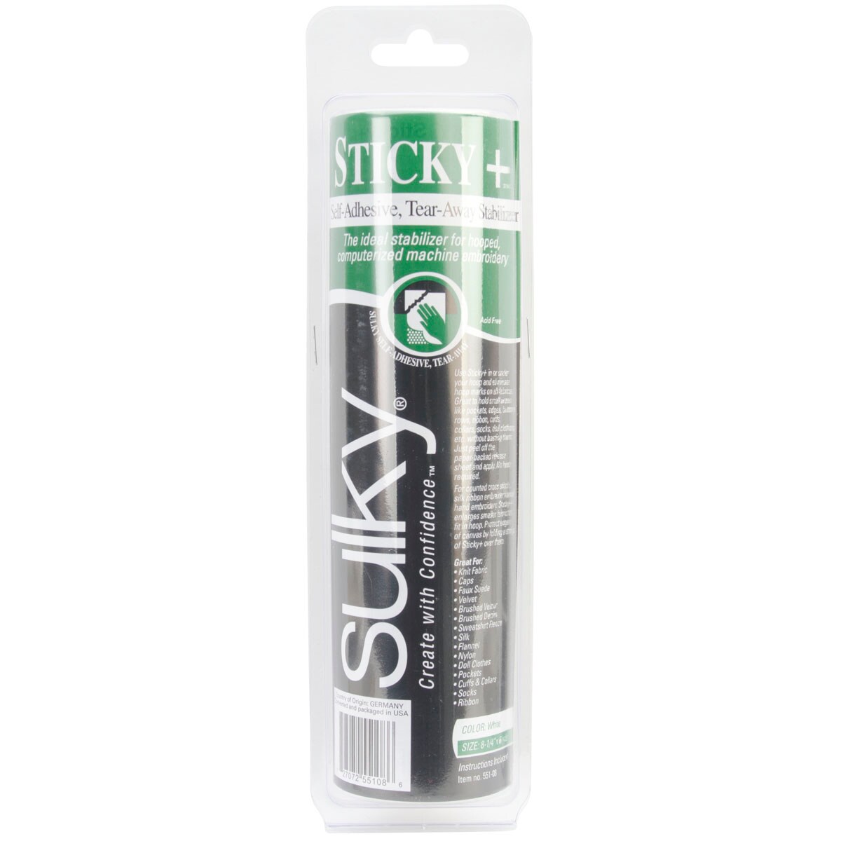 Sulky Sticky Self-Adhesive Tear-Away Stabilizer Roll-8.25&#x22;X6yd