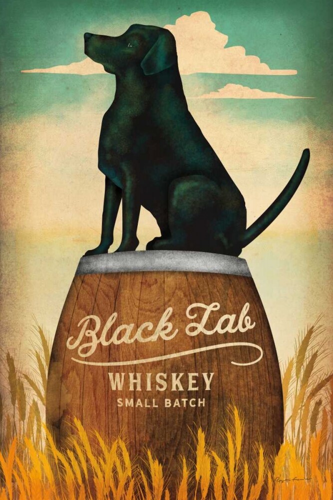 Black Lab Whiskey Poster Print by Ryan Fowler - Item # VARPDX34883
