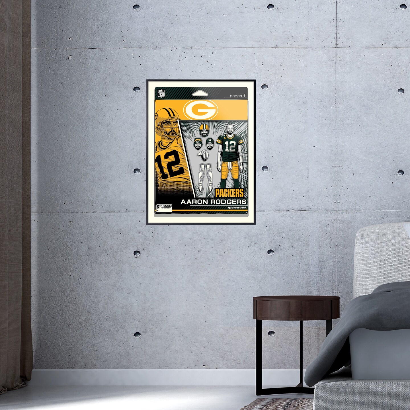 Aaron Rodgers Green Bay Packers Phenom Gallery 18'' x 24'' Deluxe