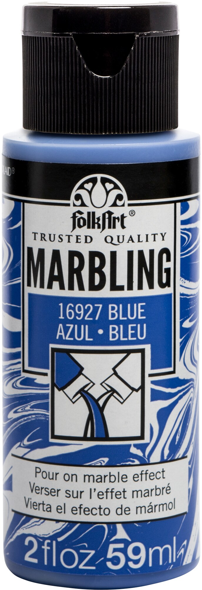 FolkArt Marbling Paint 2oz-Blue