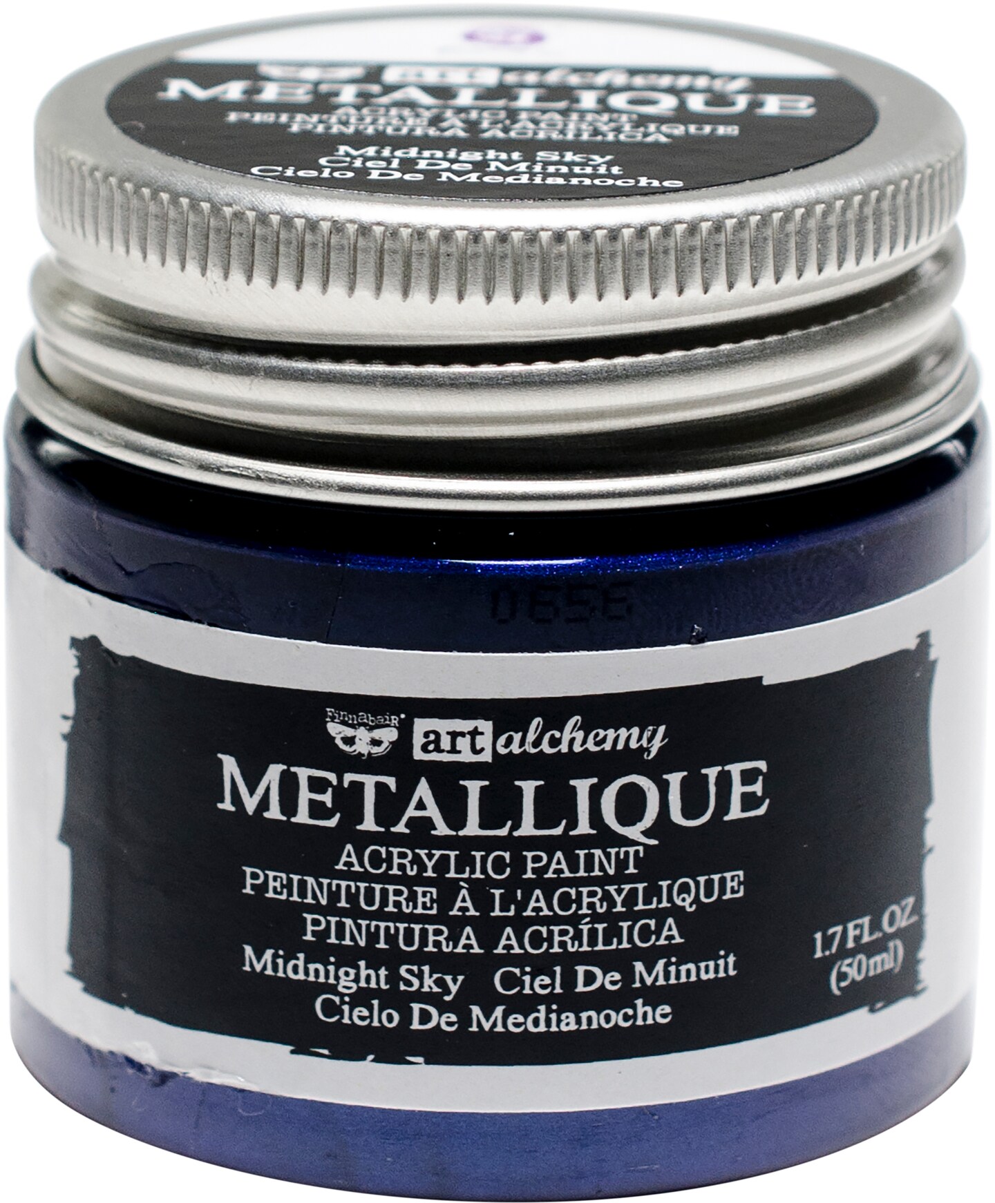 Finnabair Art Alchemy Acrylic Paint 1.7 Fluid Ounces-Metallique Midnight Sky