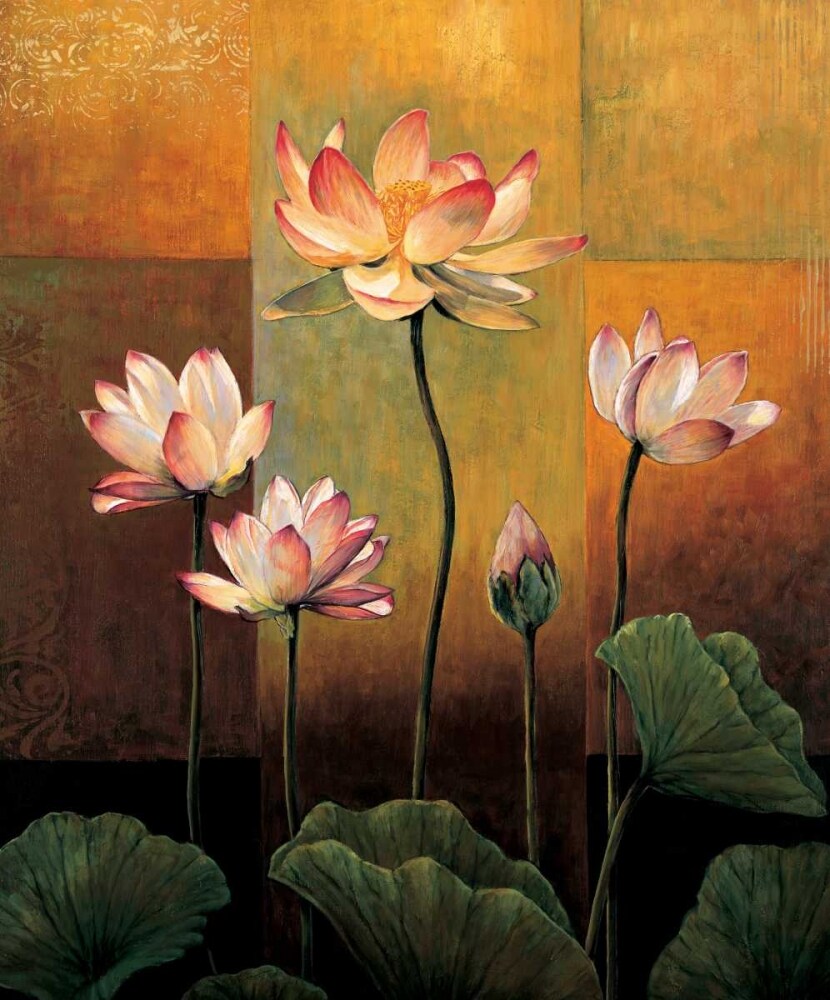 Lotus Poster Print by Jill Deveraux # ILD4598