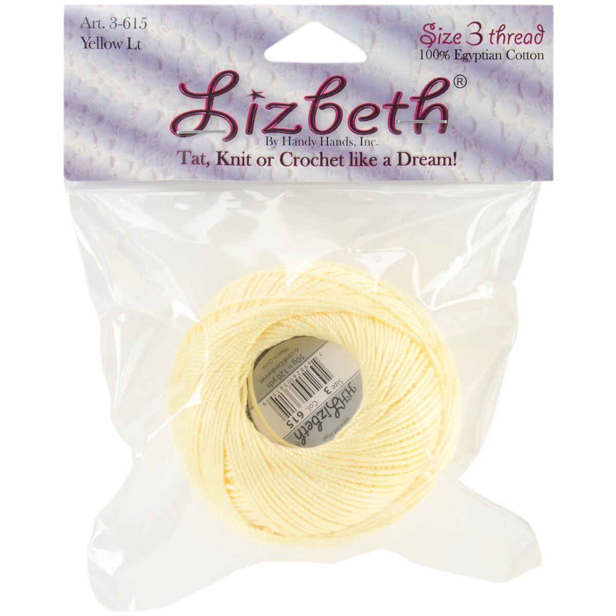 Handy Hands Lizbeth Cotton Size 3Yellow Light Michaels