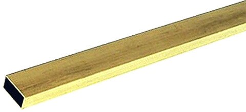 Brass rectangular tube