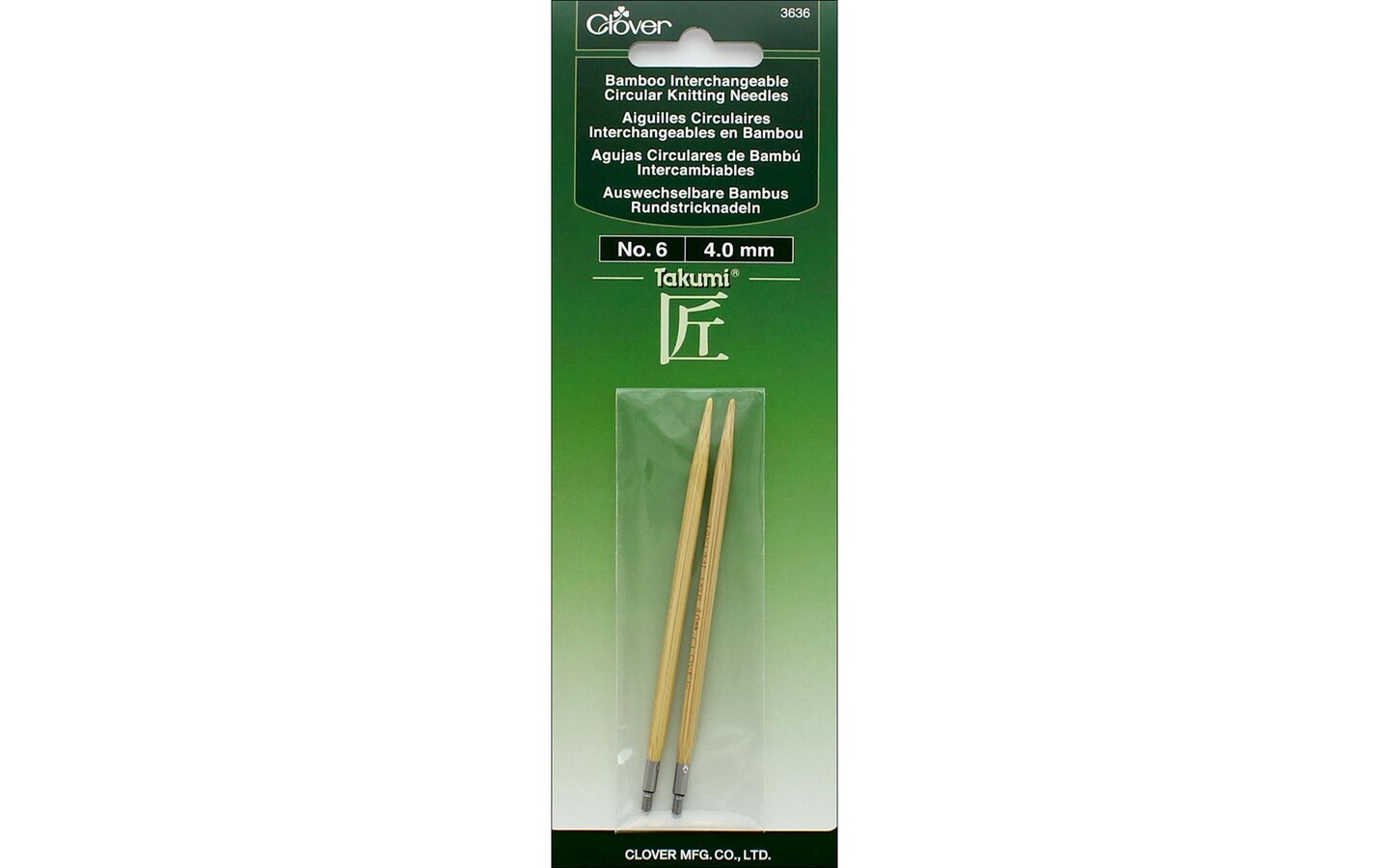 Clover Bamboo Circular Knitting Needle Intchg Sz 6 Michaels