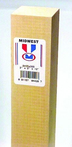 Basswood Block 1X3x12