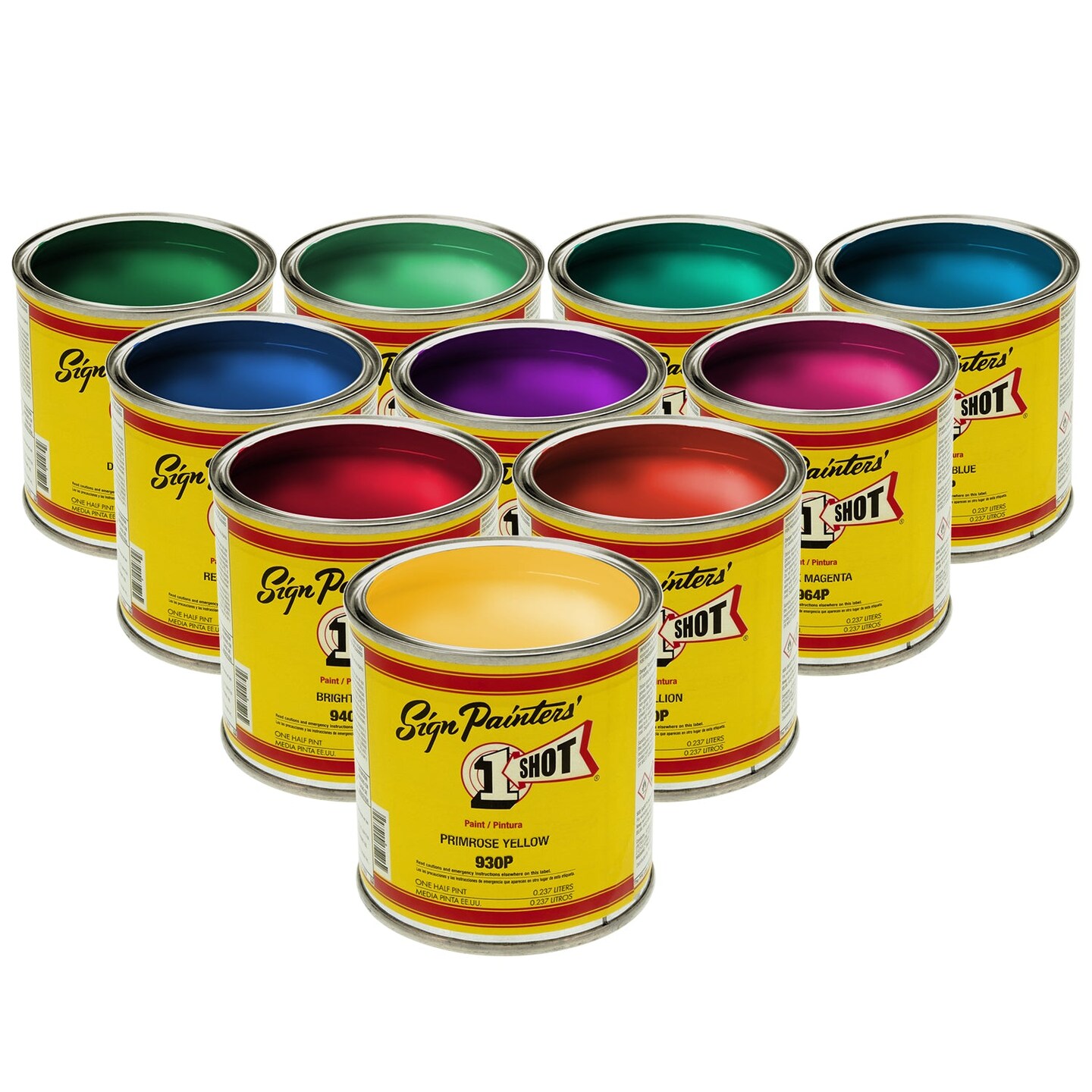 Pearlesent 10 Color Enamel Kit, 1/2 Pint