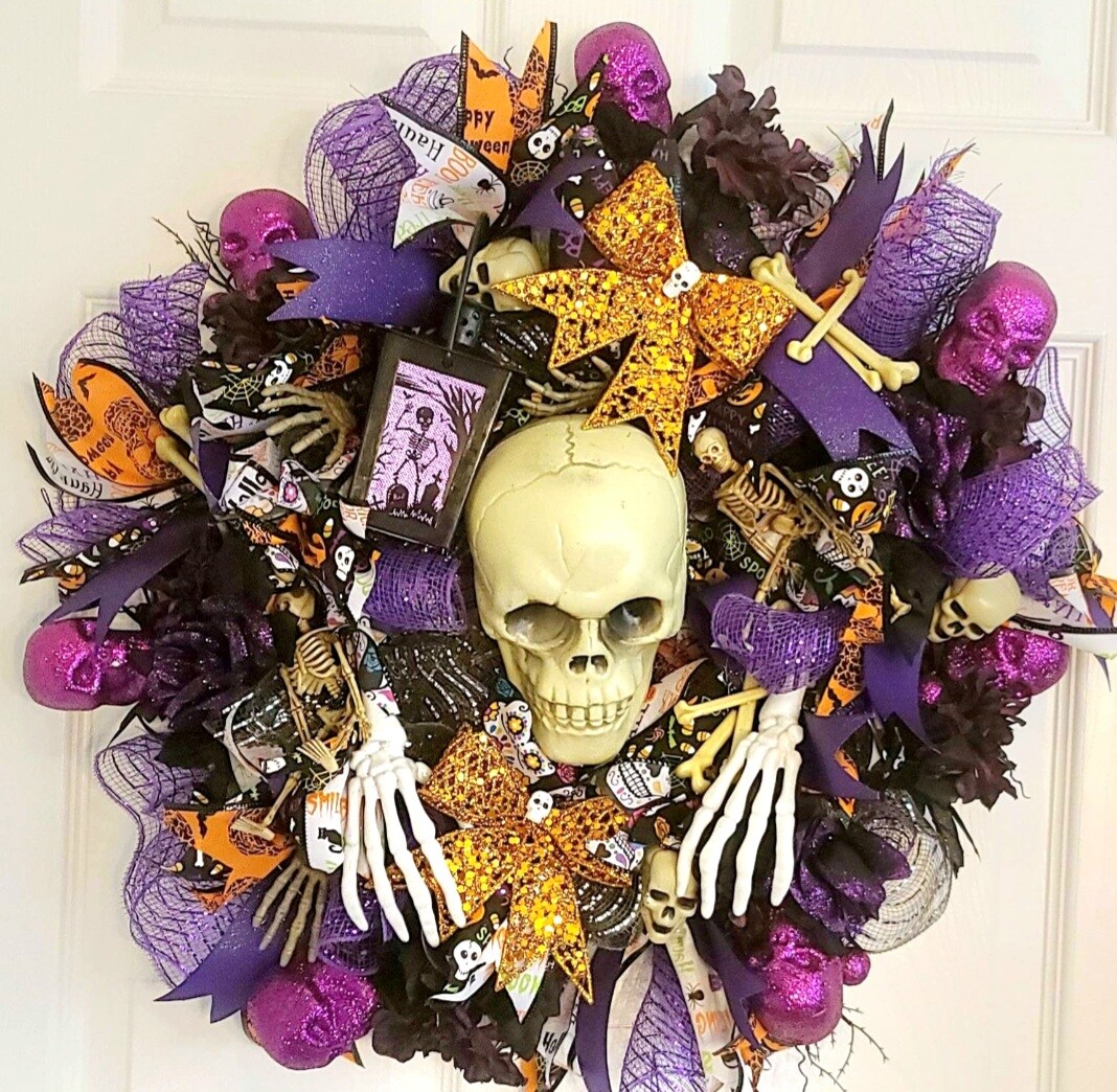 Halloween Spooky Light Up selling Wreath