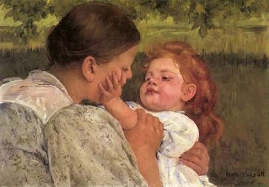 Maternal Caress 1896 Poster Print by Mary Cassatt - Item # VARPDX372671