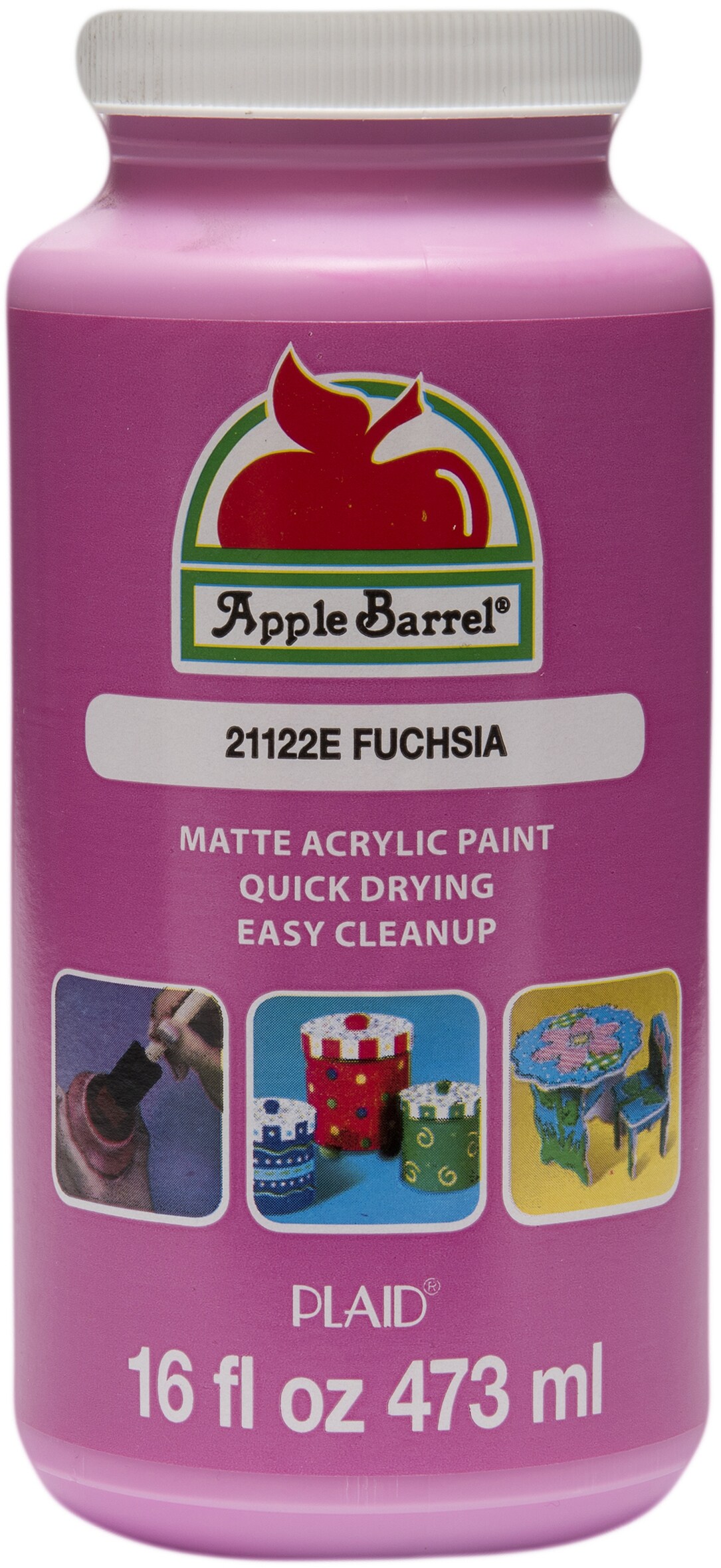 Apple Barrel Matte Acrylic Paint 16Oz-Fuchsia | Michaels