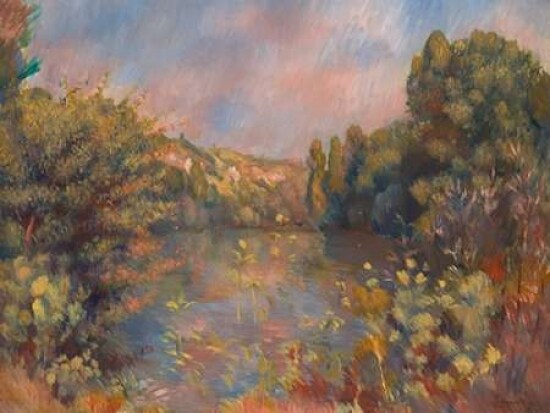 Lakeside Landscape Poster Print by Pierre-Auguste Renoir - Item # VARPDX3PR2681