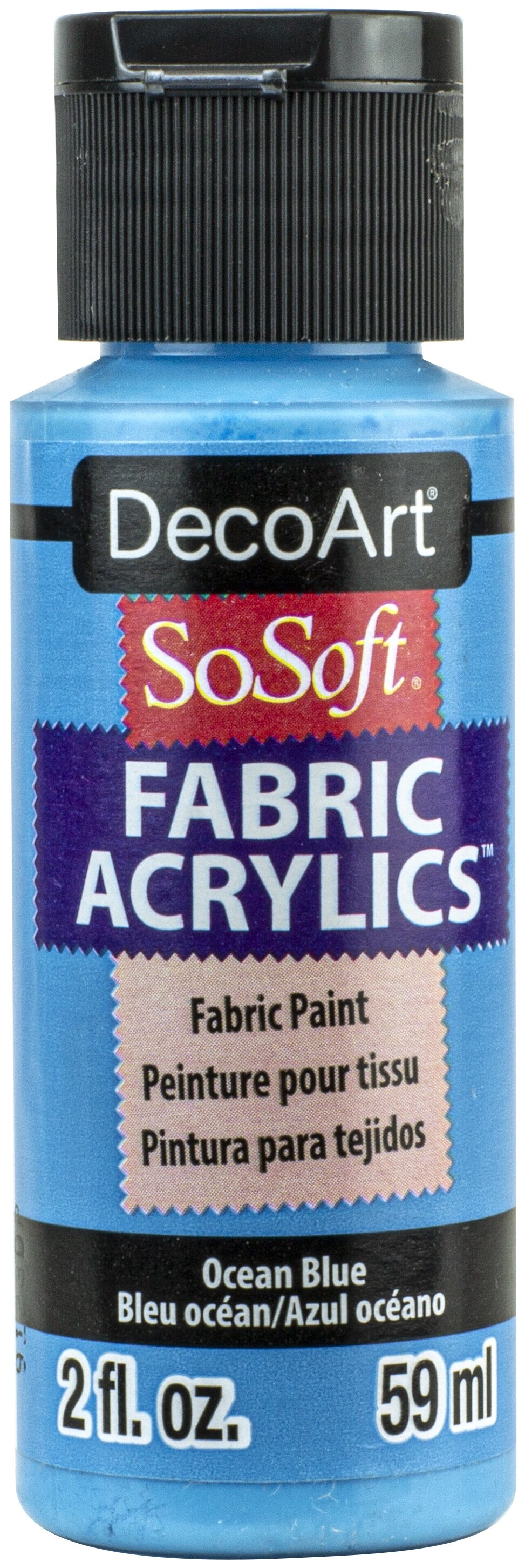 DecoArt SoSoft Fabric Acrylic Paint 2ozOcean Blue Michaels
