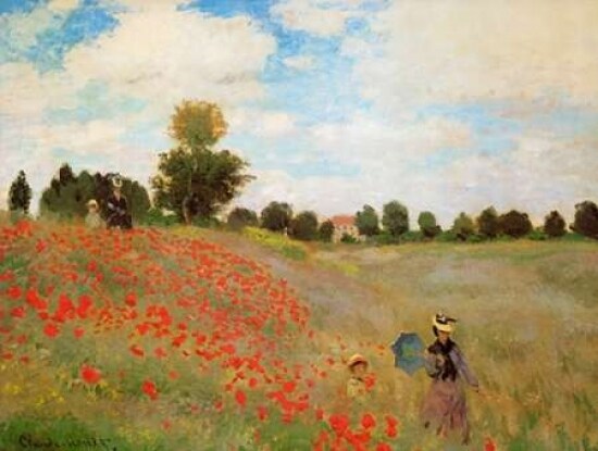 Field Of Poppies - Les Coquelicots 1873 Poster Print by  Claude Monet - Item # VARPDX373778