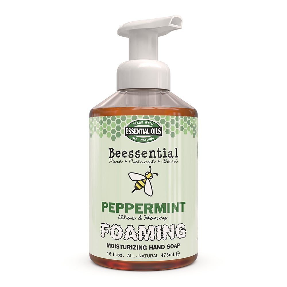 Beessential Natural Foaming Hand Soap USA Made 16 Oz