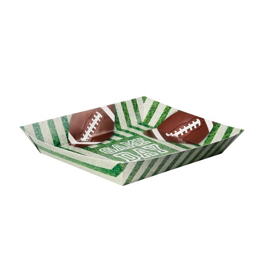 Game Day Football 1 CT Paper Snack Tray